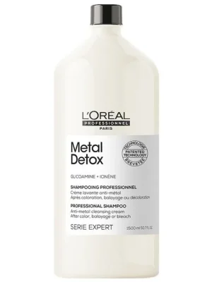 Nakupujte Hned LOREAL Serie Expert Metal Detox Shampoo 1500ml - hloubkově čistící šampon pro barvené a poškozené vlasy