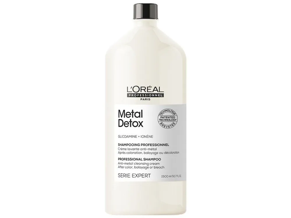 Nakupujte Hned LOREAL Serie Expert Metal Detox Shampoo 1500ml - hloubkově čistící šampon pro barvené a poškozené vlasy