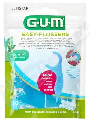 Víkendová Akce GUM Easy Flosser nosič s ment.nití 30ks G890M30