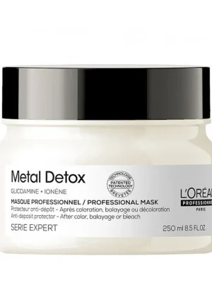 LOREAL Serie Expert Metal Detox Masque 250ml - ochranná maska pro barvené a poškozené vlasy Nová Kolekce