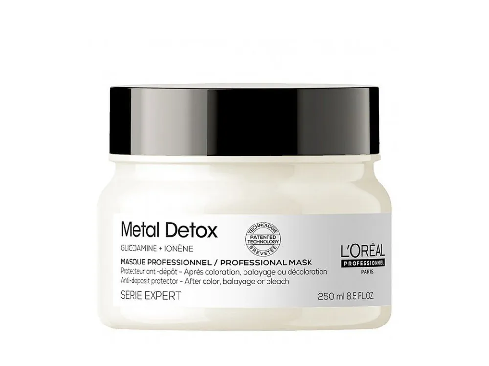 LOREAL Serie Expert Metal Detox Masque 250ml - ochranná maska pro barvené a poškozené vlasy Nová Kolekce