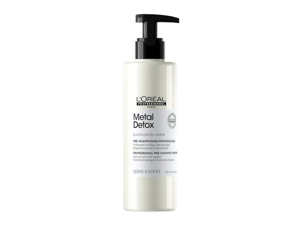 Cenově Výhodný LOREAL Serie Expert Metal Detox Pre-Shampoo Treatment 250ml - před-šamponová péče pro poškozené vlasy