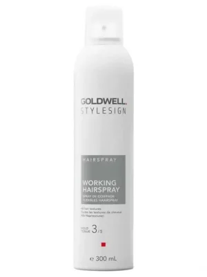 GOLDWELL StyleSign Working Hairspray 300ml - středně tužící lak s vysokým leskem Sezónní Sleva