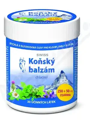Koňský balzám SWISS chladivý 250 + 50 ml Expresní Doručení