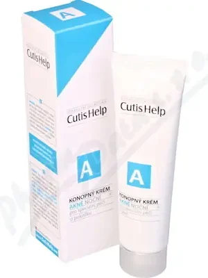 CutisHelp AKNÉ konopný krém noční 30ml Vysoce Kvalitní