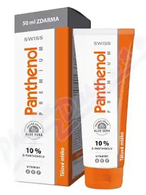 Nízká Cena Panthenol 10% Swiss PREMIUM těl.mléko 200+50ml Zda