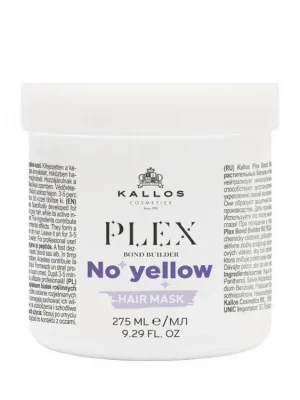 Nakupujte Hned KALLOS Plex Bond No Yellow Hair Mask 275ml - neutralizační maska proti žlutým tónům blond vlasů