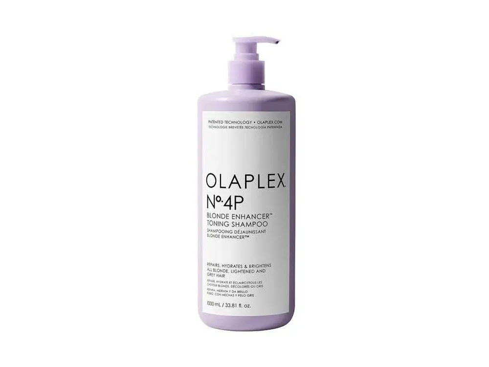 Nová Kolekce OLAPLEX No.4PBlonde Enhancer Toning Shampoo 1000ml - šampon pro studenou blond