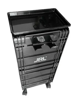 JRL Professional Barber Trolley Black - kadeřnický pojízdný vozík JRL - černý Bezpečná Platba