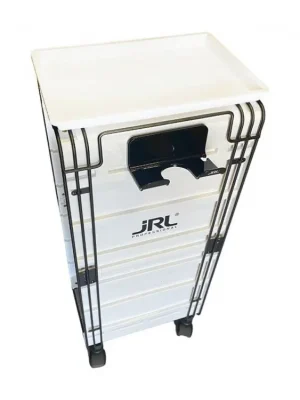 JRL Professional Barber Trolley White - kadeřnický pojízdný vozík JRL - bílý Kup Teď