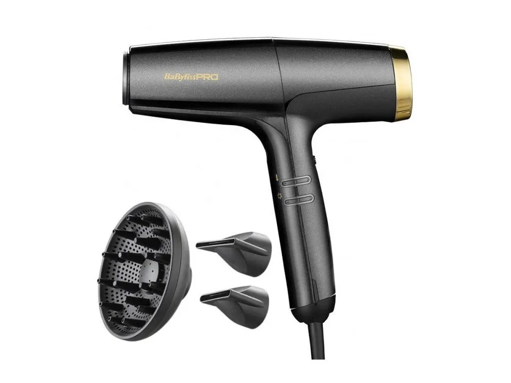 Akce BABYLISS PRO 8550E FALCO Gold 2000W - profesionální ionic fén s digitálním motorem