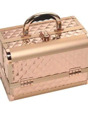 Cenový Hit SIBEL 302435 Profesionální kosmetický kufr - Rose Gold