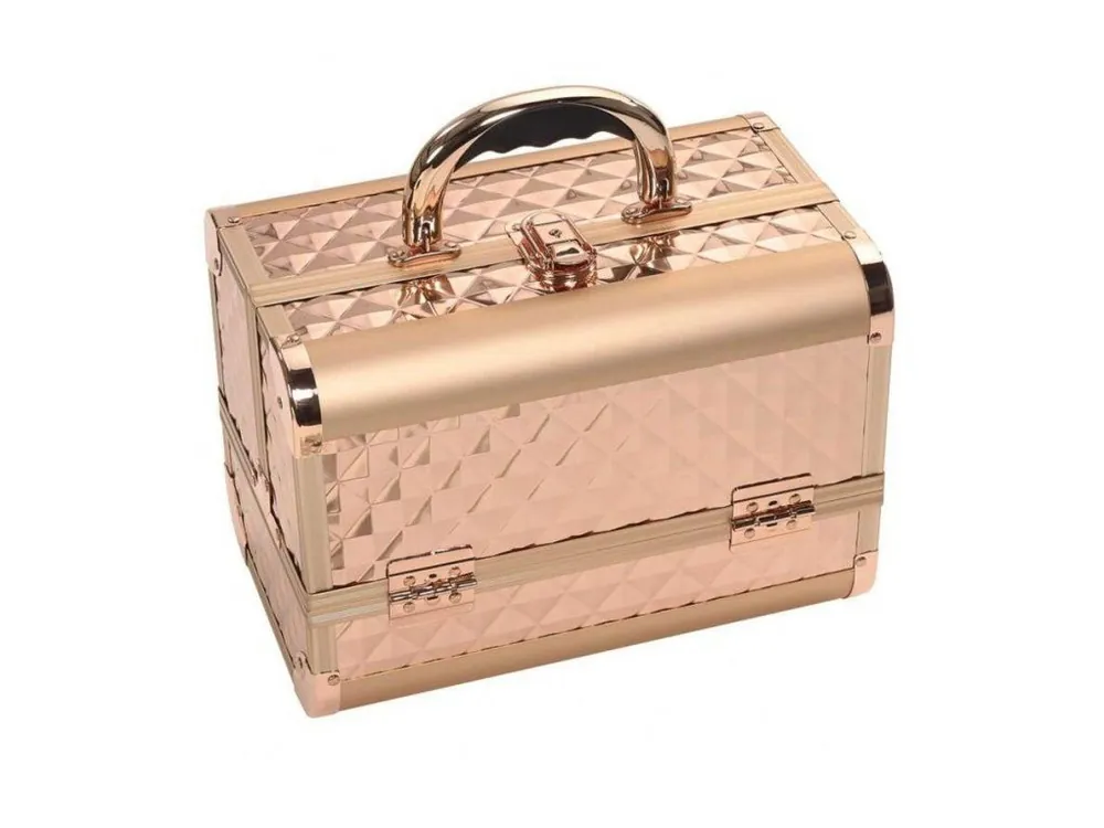 Cenový Hit SIBEL 302435 Profesionální kosmetický kufr - Rose Gold