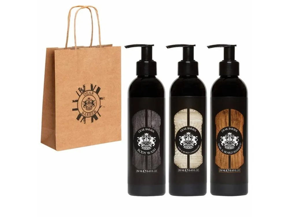 Doprava Zdarma DEAR BARBER Gift Bag Men SET - pánská dárková sada na vlasy, vousy a tělo