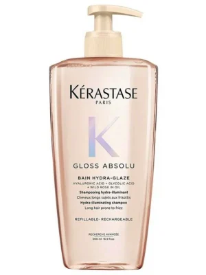 Akční Nabídka KÉRASTASE Gloss Absolu Bain Hydra-Glaze Shampoo 500ml - hydratační šampon proti krepatění vlasů