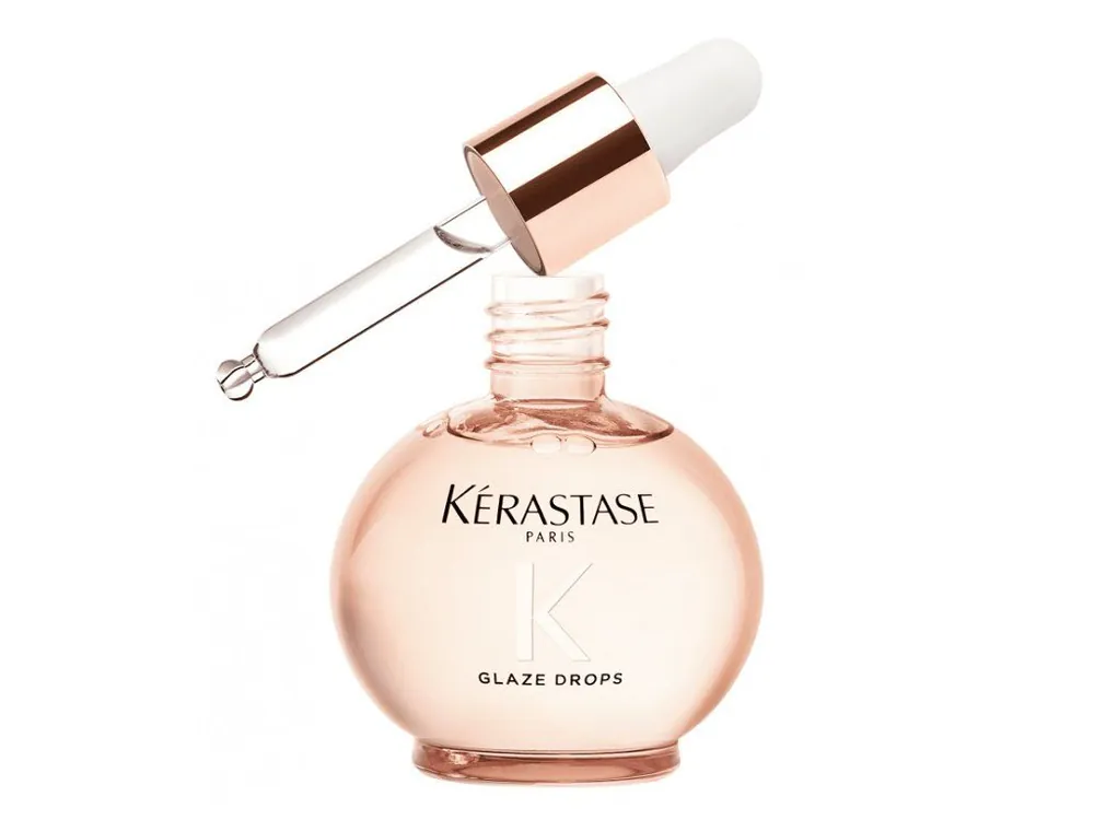 KÉRASTASE Gloss Absolu Glaze Drops Hair Oil 45ml - luxusní lehký olej proti krepatění vlasů Jen Po Omezenou Doba
