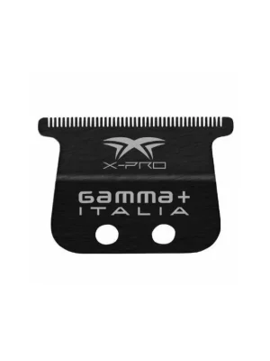 Ověřený GAMMA PIÚ X-PRO Black Blade - náhradní spodní hlavice pro Gamma+ Cyborg Trimmer - černá