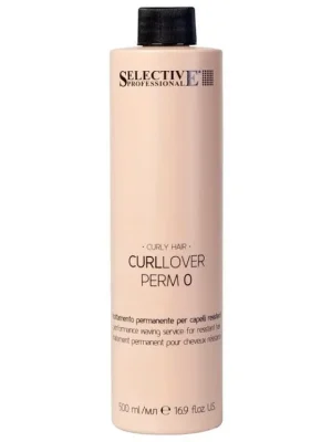 SELECTIVE Professional Curllover Perm 0 500ml - trvalá ondulace pro silné a odolné vlasy Super Cena