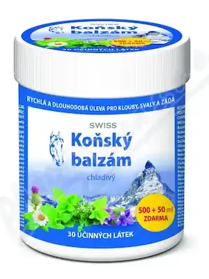 Autentický Koňský balzám SWISS chladivý 500 + 50 ml