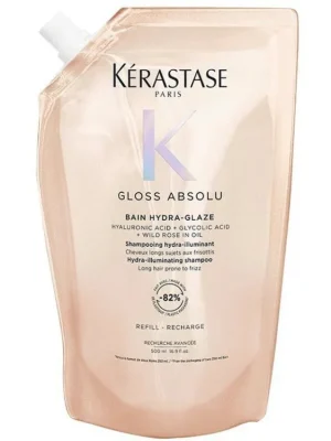 Oblíbený KÉRASTASE Gloss Absolu Bain Hydra-Glaze Refill 500ml - hydratační šampon proti krepatění - náhradní náplň