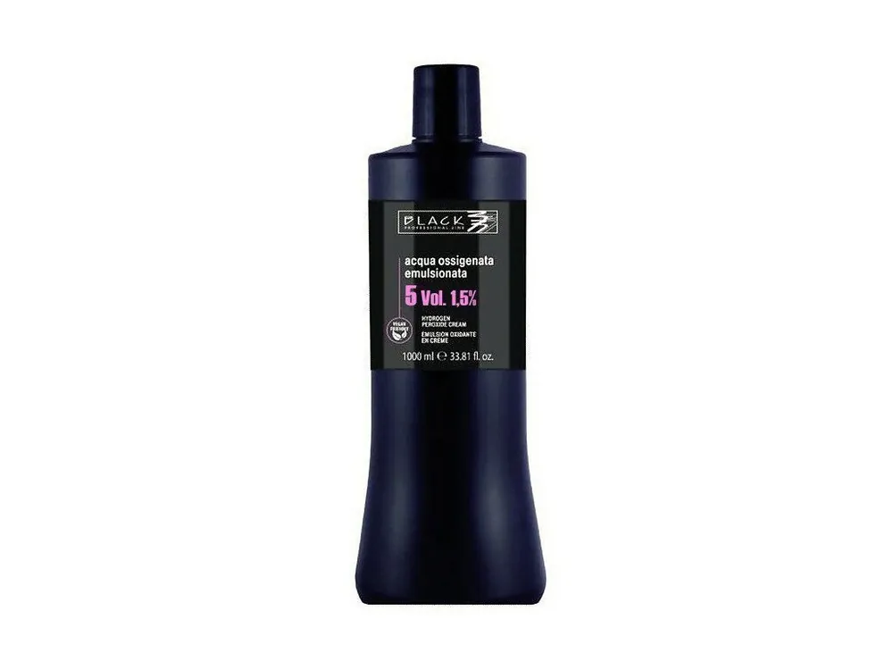 BLACK Professional Krémový 1,5% peroxid vodíků 1000ml - oxidační krém 5vol Tovární Cena