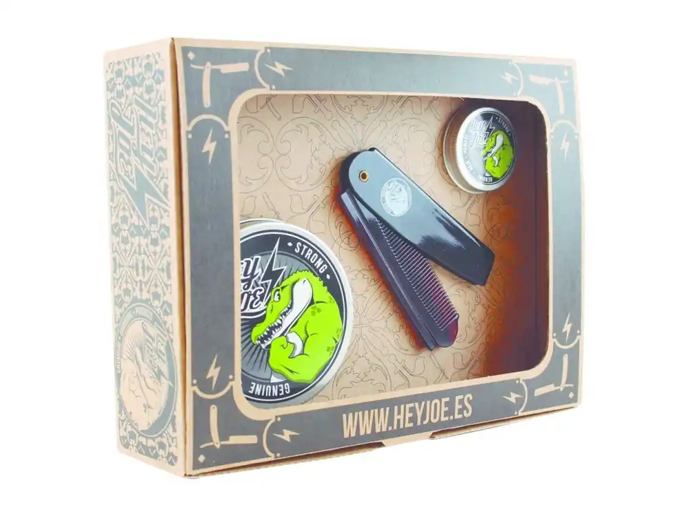 Sada na vlasy HEY JOE Pomade survival kit Strong Ověřený