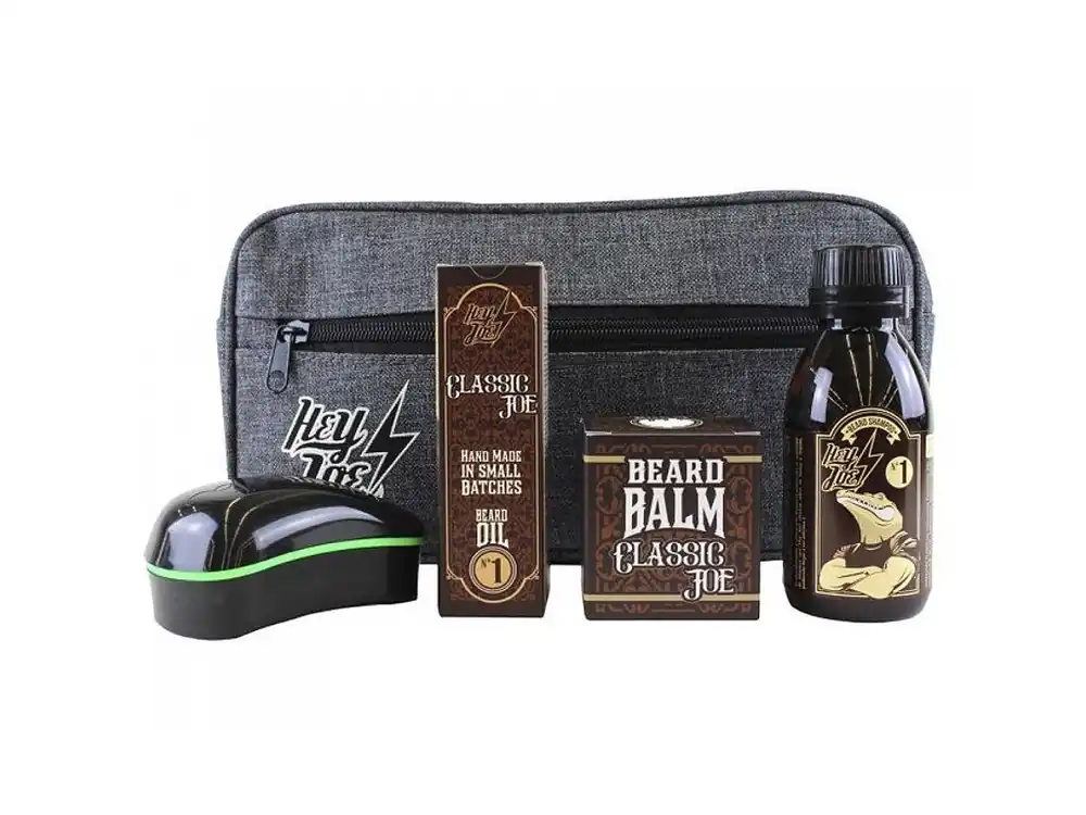 Akce Sada na vousy s kosmetickou taškou HEY JOE Survival Kit No. 1