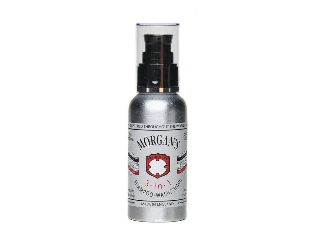 3v1 šampon, mýdlo a pěna na holení MORGANS Shampoo Wash Shave 100 ml Jen Po Omezenou Doba