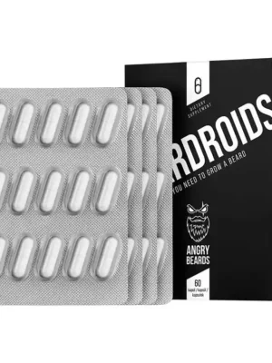 Akce Vitamíny na růst vlasů a vousů ANGRY BEARDS Beardroids