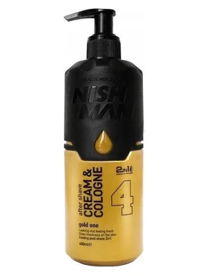 Finální Výprodej Hydratační krém a kolínská voda 2 v 1 NISH MAN Gold one 400 ml