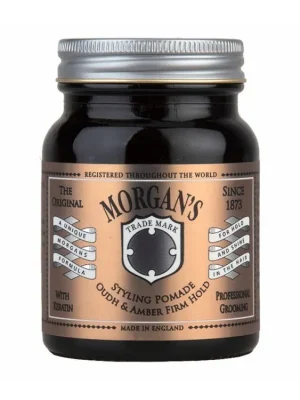 Poslední Šance Pomáda s vůní agarového dřeva MORGANS Oudh & Amber Firm hold pomade 100 g