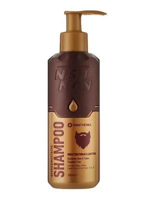 Speciální Cena Šampon na vousy a knír NISH MAN Beard & mustache shampoo 200 ml