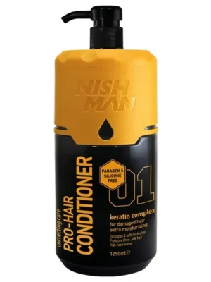 Pánský keratinový kondicionér na vlasy NISH MAN Pro-hair conditioner 1250 ml Autentický