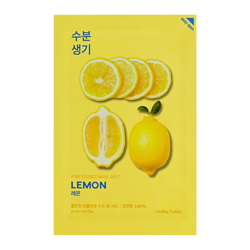 HOLIKA HOLIKA Plátýnková maska Pure Essence Mask Sheet - Lemon Hit Sezóny