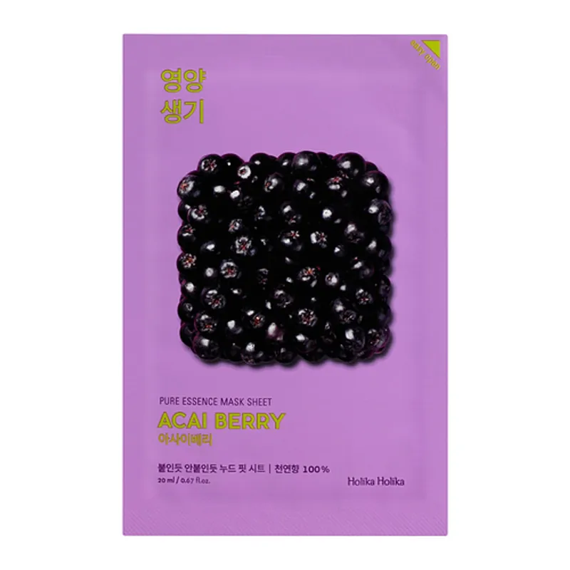 Top Prodej HOLIKA HOLIKA Plátýnková maska Pure Essence Mask Sheet - Acai Berry