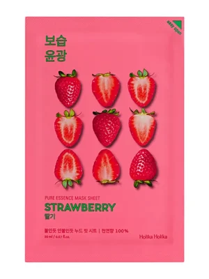 Dokud Zásoby Vydrží HOLIKA HOLIKA Plátýnková maska Pure Essence Mask Sheet - Strawberry