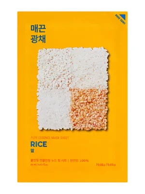 HOLIKA HOLIKA Plátýnková maska Pure Essence Mask Sheet - Rice Omezená Nabídka