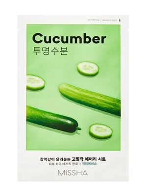 Akce MISSHA Plátýnková maska - Airy Fit Sheet Mask - Cucumber