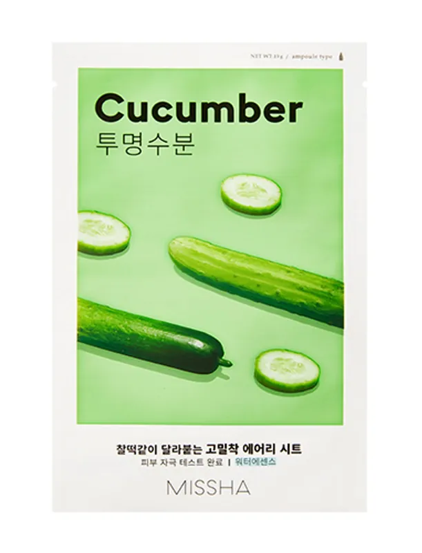 Akce MISSHA Plátýnková maska - Airy Fit Sheet Mask - Cucumber