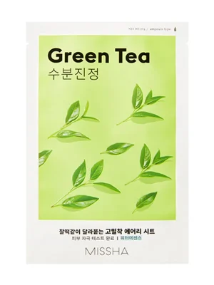 MISSHA Plátýnková maska - Airy Fit Sheet Mask - Green Tea Super Cena