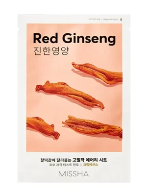 Sezónní Sleva MISSHA Plátýnková maska - Airy Fit Sheet Mask - Red Ginseng