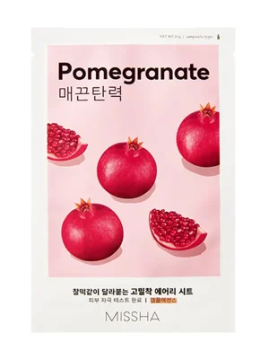 MISSHA Plátýnková maska - Airy Fit Sheet Mask - Pomegranate Sezónní Sleva