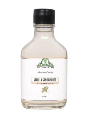 Must-Have Voda po holení STIRLING Aftershave splash Vanilla sandalwood 100 ml