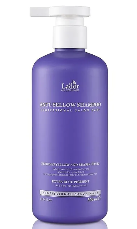 LA'DOR Tónovací šampon pro blond vlasy Anti-Yellow Shampoo (300ml) Horká Nabídka
