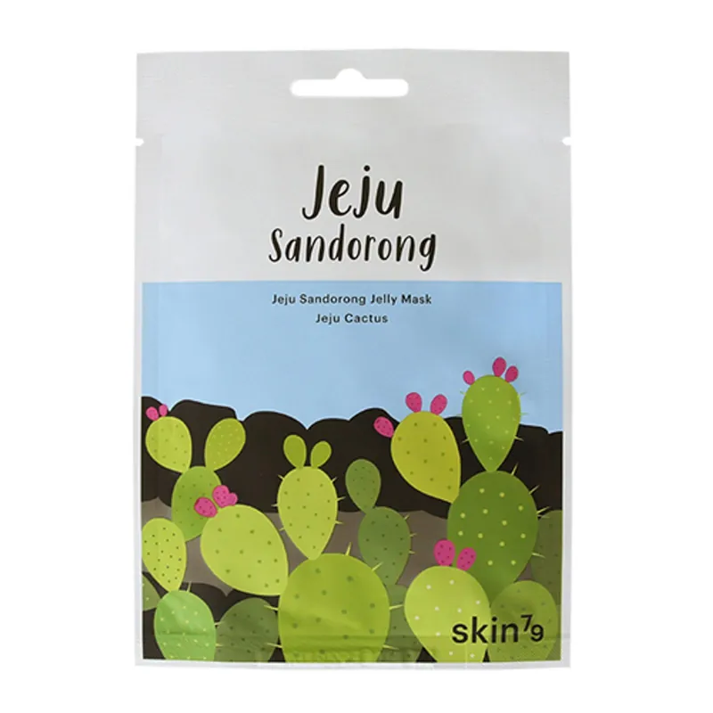 SKIN79 Plátýnková maska Jeju Sandorong Jelly Mask Cactus Omezená Nabídka