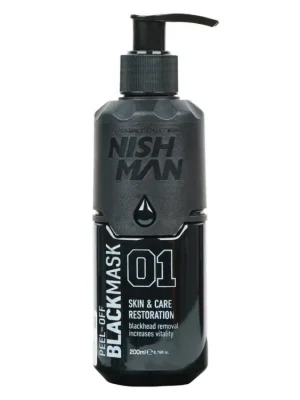 Sleva Černá slupovací maska NISH MAN Peel-off black mask 200 ml
