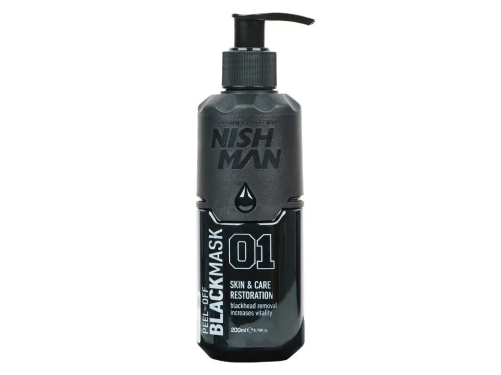 Sleva Černá slupovací maska NISH MAN Peel-off black mask 200 ml