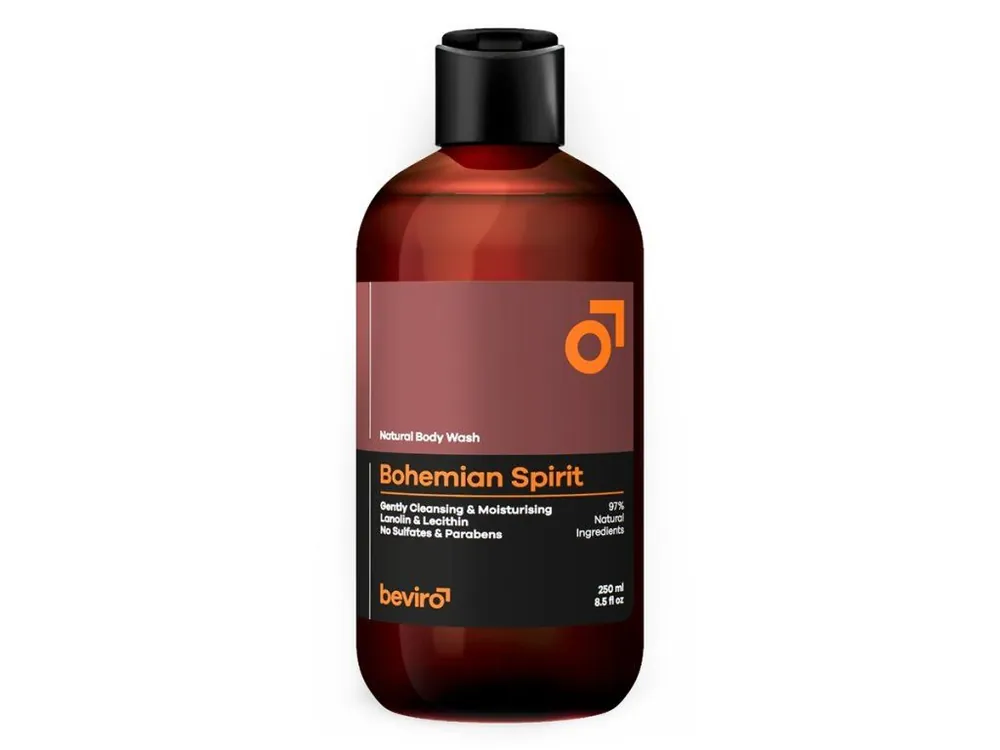 Akční Cena Sprchový gel pro muže BEVIRO Natural body wash Bohemian spirit 250 ml