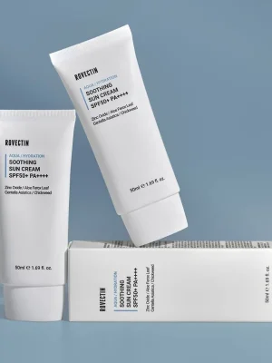 Nízká Cena ROVECTIN Minerální opalovací krém Aqua Soothing Sun Cream SPF50+ PA++++ (50 ml)