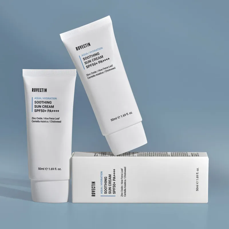 Nízká Cena ROVECTIN Minerální opalovací krém Aqua Soothing Sun Cream SPF50+ PA++++ (50 ml)